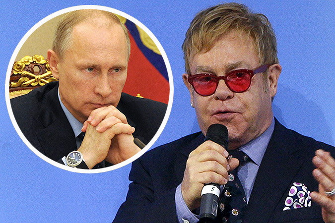 Элтон Джон сказал о телефонном разговоре с Путиным Элтон Джон сказал о телефонном разговоре с Путиным