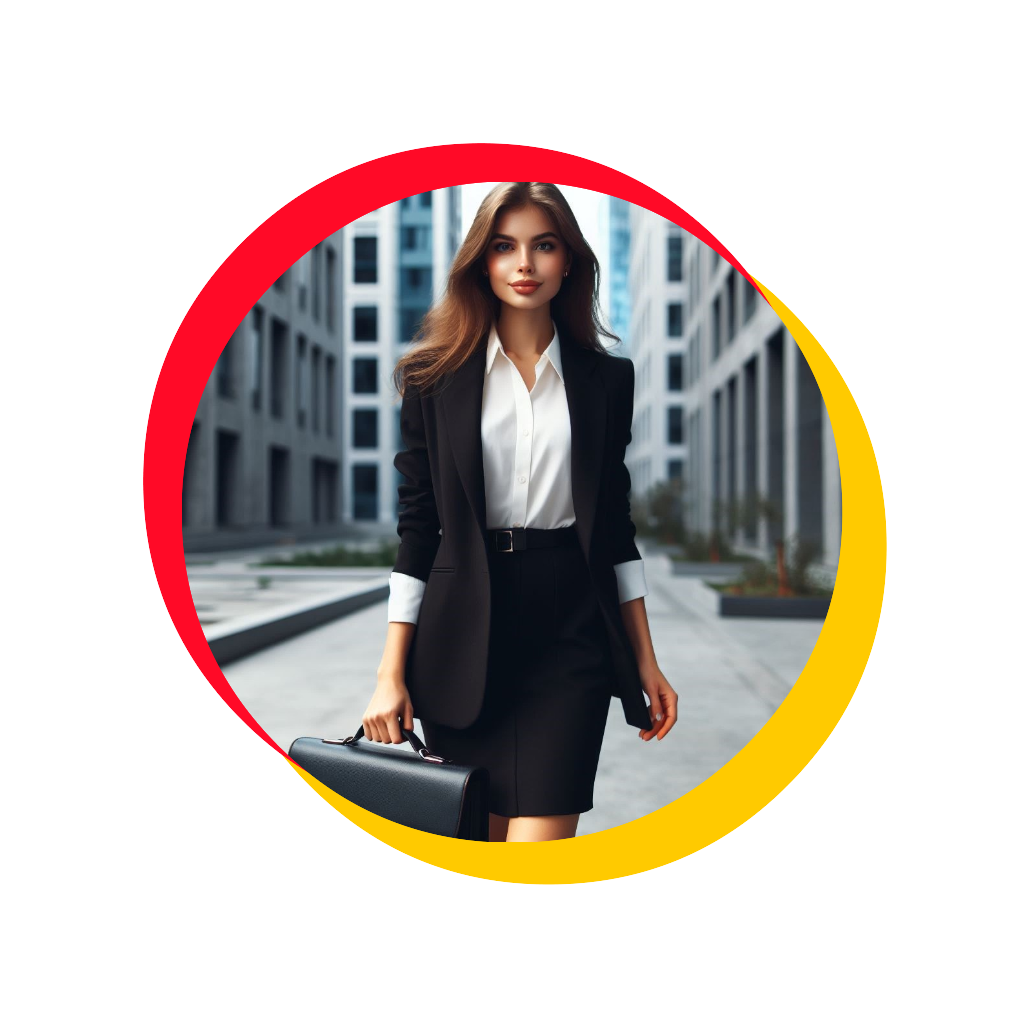 МЫШЛЕНИЕ БОГАТЫХ: КАК НАСТРОИТЬ СЕБЯ НА УСПЕХ A woman in classic office attire